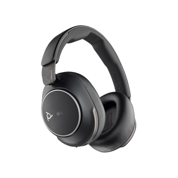 HP Poly Voyager Surround80 fekete vezeték nélküli fejhallgató + USB-C/A adapter