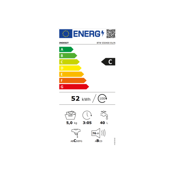Indesit BTW S50400 EU N 5 kg felültöltős mosógép