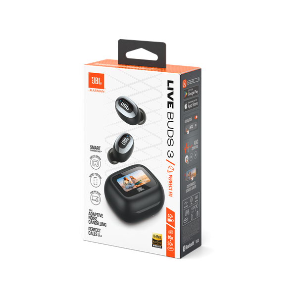 JBL Live Buds 3 True Wireless Bluetooth zajszűrős fekete fülhallgató