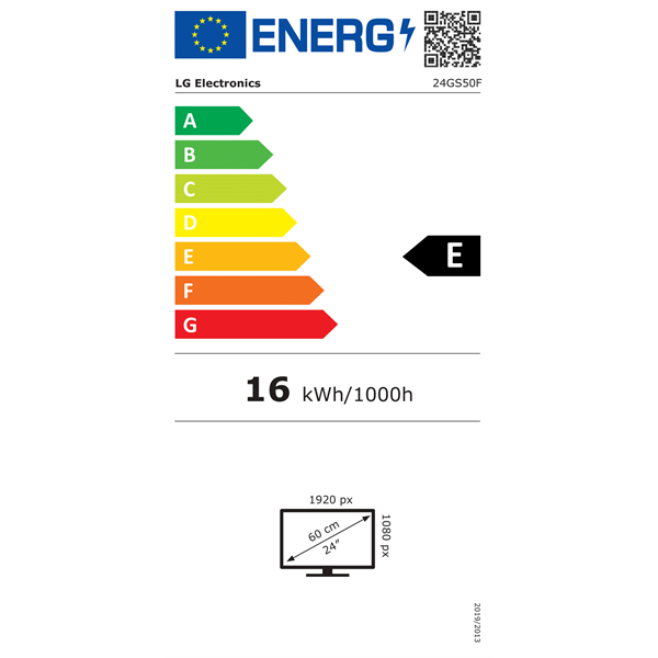 LG 24" 24GS50F-B FHD VA 180Hz HDMI/DP gamer monitor