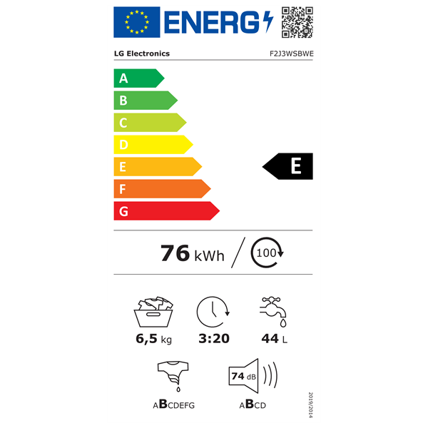LG F2J3WSBWE elöltöltős mosógép