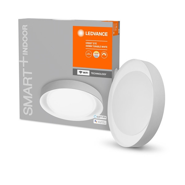 Ledvance Smart+ WiFi menny. okos lámpa Ceiling Eye ezüst, áll. színhőm. 490mm okos, vezérelhető intelligens lámpatest