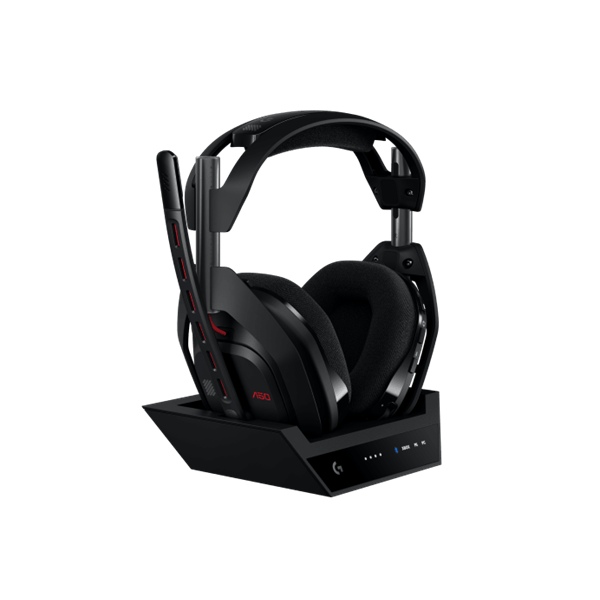 Logitech A50 Gen 5 vezeték nélküli fekete headset + bázisállomás