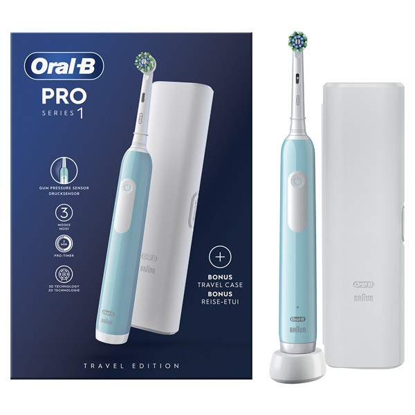 Oral-B PRO1 Caribeean Blue X-Clean elektromos fogkefe tokkal