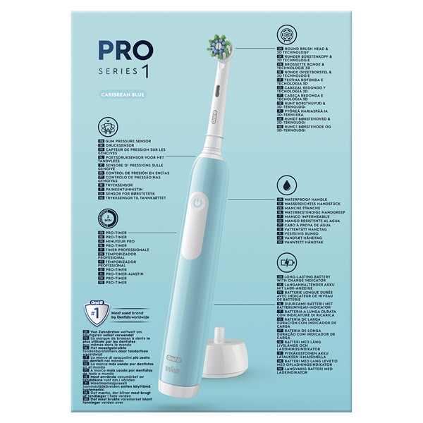 Oral-B PRO1 Caribeean Blue X-Clean elektromos fogkefe tokkal