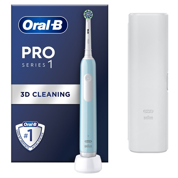 Oral-B PRO1 Caribeean Blue X-Clean elektromos fogkefe tokkal