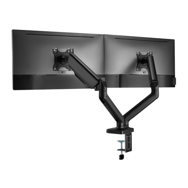 Sbox LCD-S024-2 17"-32" dönthető, forgatható asztali dual monitor tartó konzol