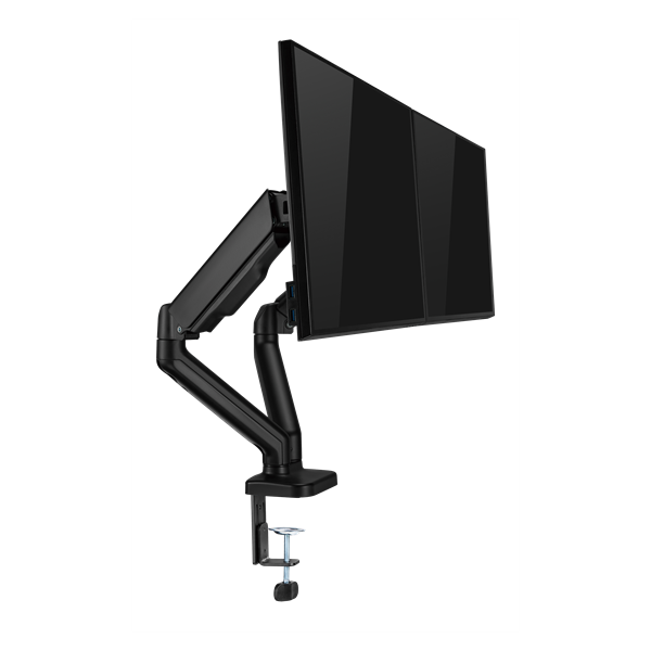 Sbox LCD-S024-2 17"-32" dönthető, forgatható asztali dual monitor tartó konzol