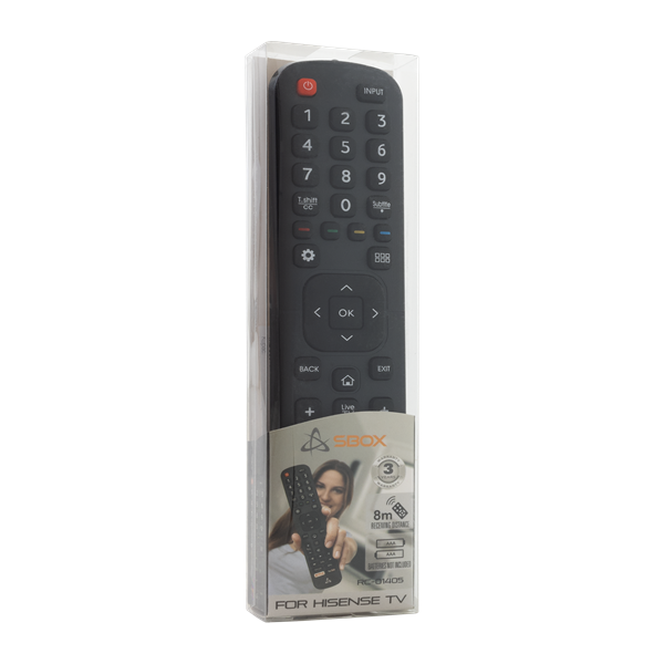 Sbox RC-01405 Hisense TV távirányító
