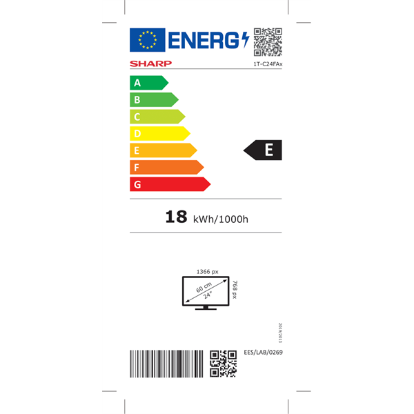 Sharp 24" 24FA2E HD Ready LED TV