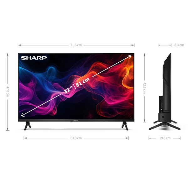 Sharp 32" 32GF2265E HD READY Google LED TV