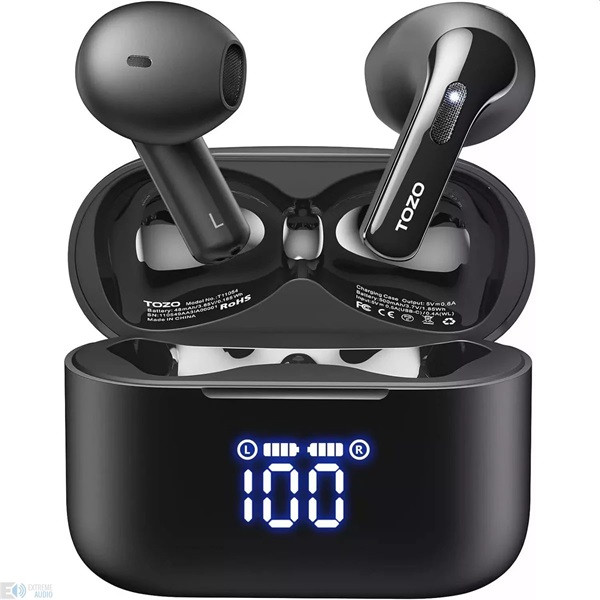 TOZO Tonal Fits True Wireless Bluetooth fekete fülhallgató
