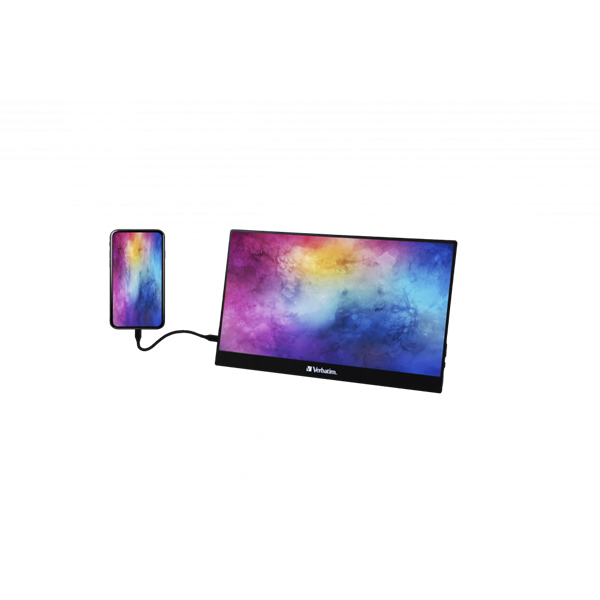 Verbatim 49590 14" PM-14 FHD IPS HDMI/USB-C fekete monitor