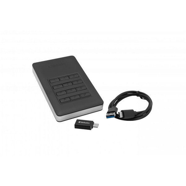 Verbatim 53403 2TB Store `n` Go Secure with Keypad Access külső winchester