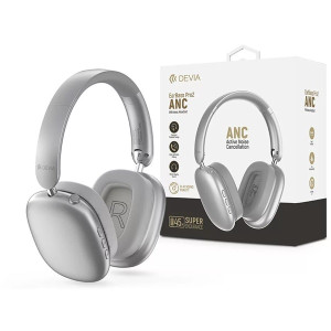 Devia ST121843 EarBass Pro2 ANC Bluetooth ezüst sztereó fejhallgató