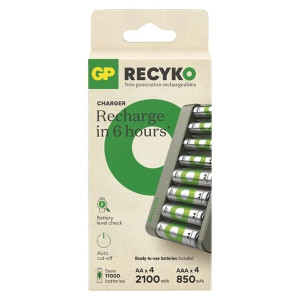 GP B50829 Eco E821 + 4×AA 2100 + 4×AAA 850 akkumulátor töltő
