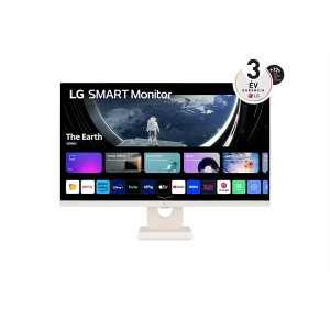 LG 27" 27SR50F-W, 1920x1080 IPS 16:9, 250cd/m2, 14ms, 2xHDMI/2xUSB/Bluetooth/AirPlay, hangszóró smart monitor