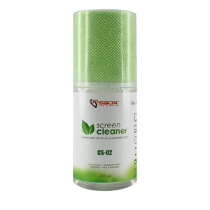 Sbox CS-02 tisztító folyadék (200ml) + mikroszálas kendő
