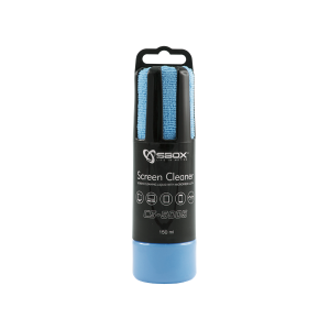 Sbox CS-5005B tisztító folyadék (150ml) + kék mikroszálas kendő