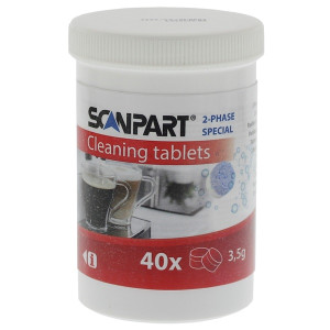 Scanpart 2790000220 kávéfözőhöz 2 fázis 3,5 g 15 mm 40db tisztítótabletta