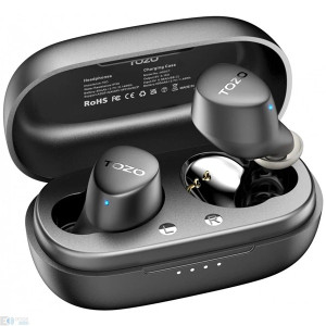 TOZO Agile Dots True Wireless Bluetooth fekete fülhallgató
