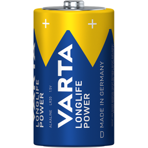 Varta 4920121422 Longlife Power góliát D (LR20) elem 2db/csomag (műanyagmentes csomagolás)