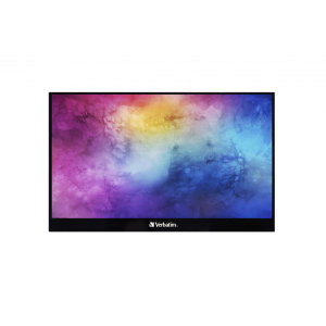 Verbatim 49593 17,3" PMT-17 FHD IPS HDMI/USB-C fekete fém borítású érintőképernyős monitor