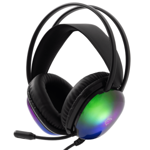 White Shark WS GH-2444B PEACOCK-B fekete gamer headset